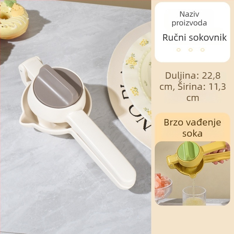 Ručni sokovnik za voće i limune, plastična kuhinjska presa, kućna upotreba