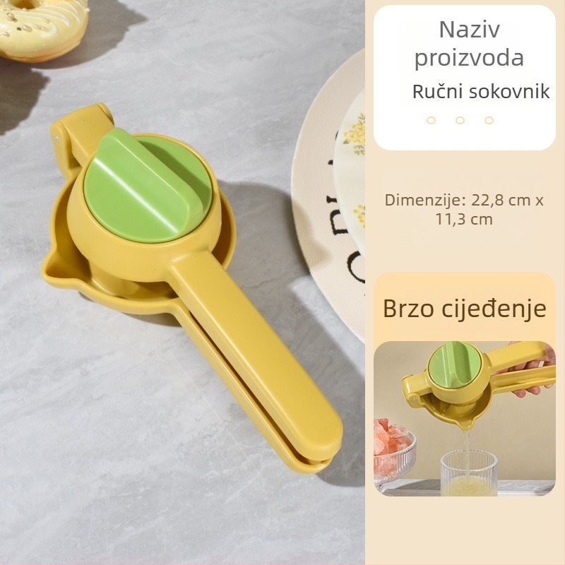 Ručni sokovnik za voće i limune, plastična kuhinjska presa, kućna upotreba