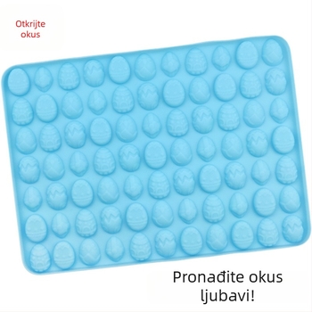77‑prostorni silikonski kalup za uskršnja jaja, za DIY kekse i čokoladu, pravokutni kalup za pečenje