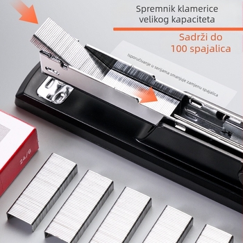 Deli spajalica 0425, srednje kapaciteta, do 20 stranica, kompatibilna s iglama 24/6