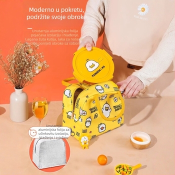 Okrugla staklena kutija za ručak s poklopcem, mikrovalna kompatibilna, 800–1000 ml, prijenosna za uredske radnike i studente