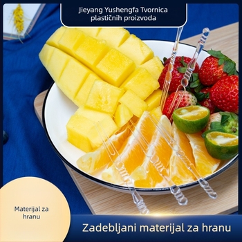 Jednokratna prozirna plastična vilica za voće, dim sum, Mooncakes i kolač – catering