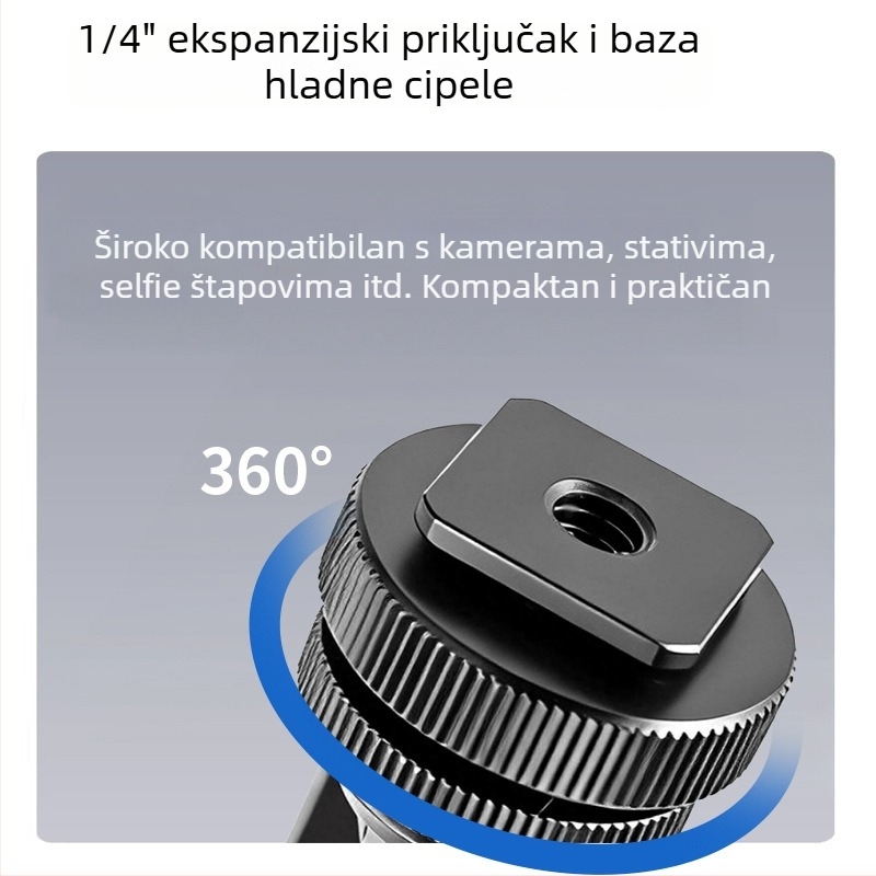 Magnetski držač za telefon s proširenjem za više uređaja, rotirajući nosač kamere i metalna hladna cipica za fotografiju i prijenos uživo