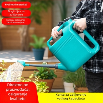5L kanta za zalijevanje za kućnu njegu vrta s dugim izljevom, idealno za povrće i cvijeće, raspršivač