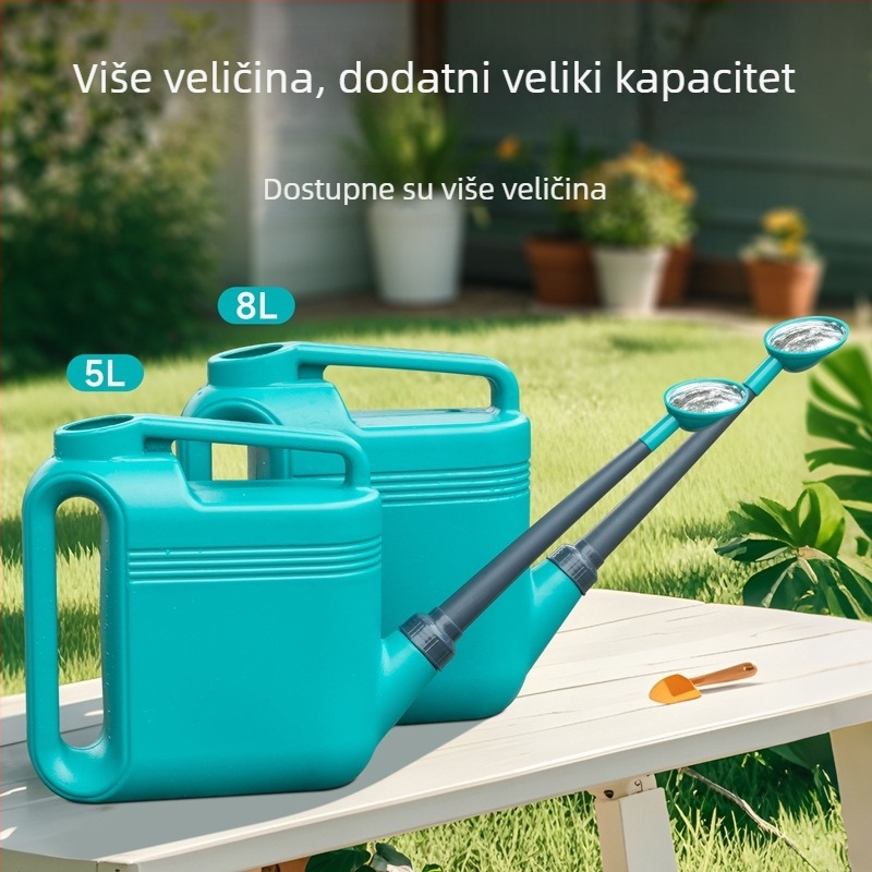 5L kanta za zalijevanje za kućnu njegu vrta s dugim izljevom, idealno za povrće i cvijeće, raspršivač