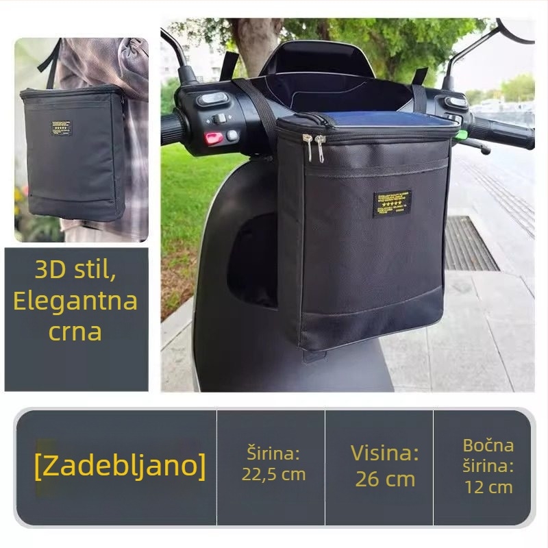 Prednja torba za električni bicikl, velika zapremina, vodootporna, za pohranu punjača i opreme za kišu