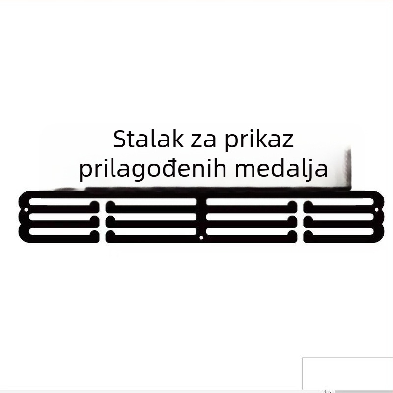 Trostruki željezni držač medalja s kukicama – DREAM BELIEVE ACHIEVE