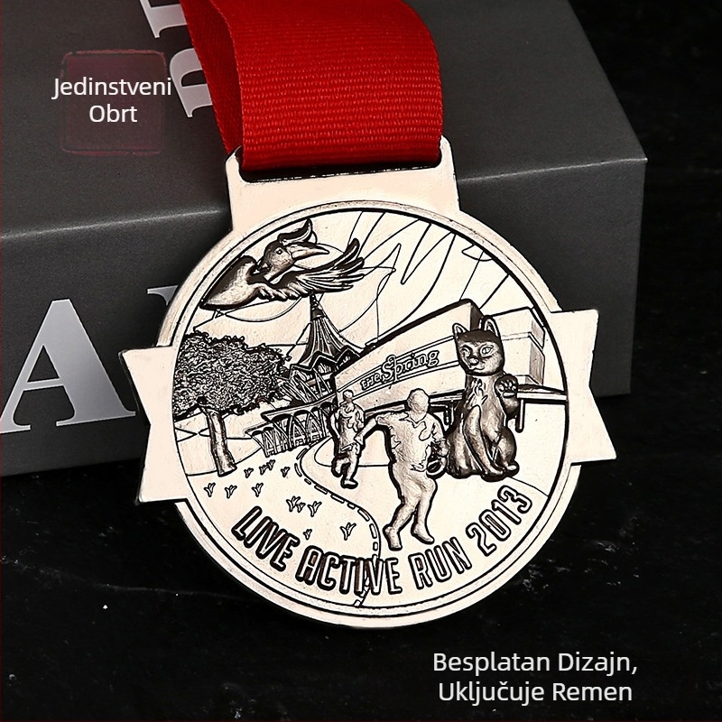 Prilagođena medalja od legure cinka za maraton