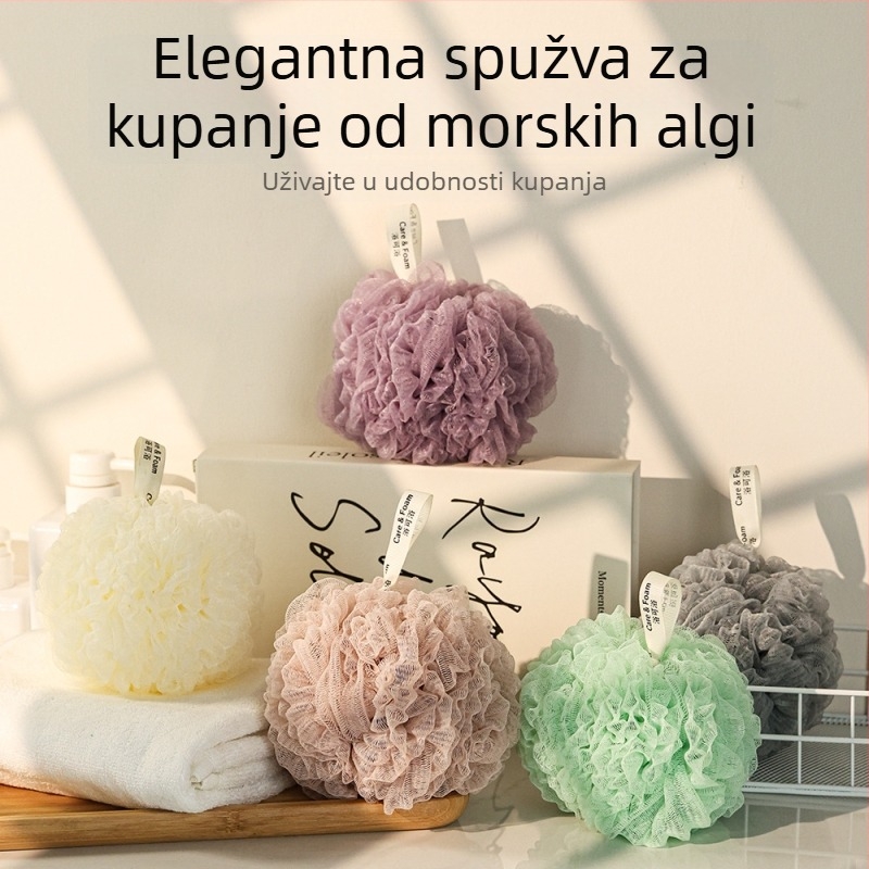 Cvijet za kupanje s algama, japanskog stila, otporan, ne rasipa se, 60 g, mekana pjena za kupanje