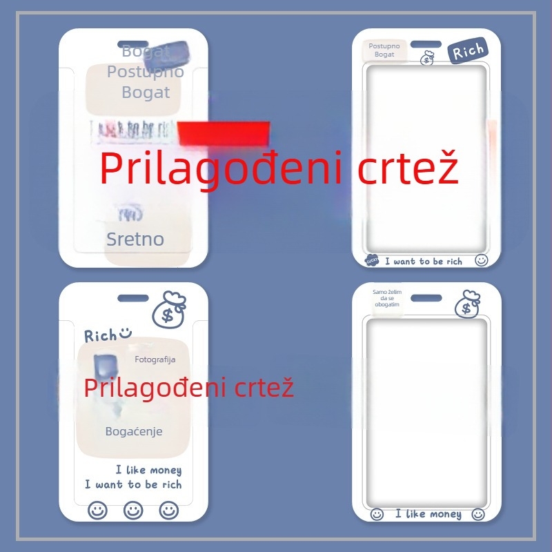 Identifikacijska kartica za zaposlenike s logotipom, PVC kućište za karticu