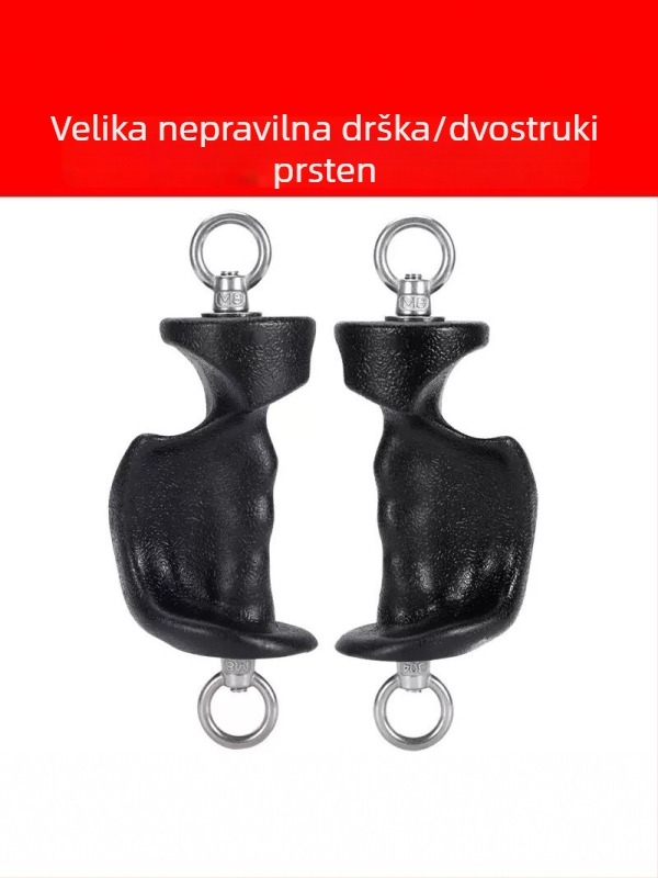Ergonomski trenažer snage hvata s dvostrukim i jednostrukim prstenom za proširenje prsnog koša i veslanje