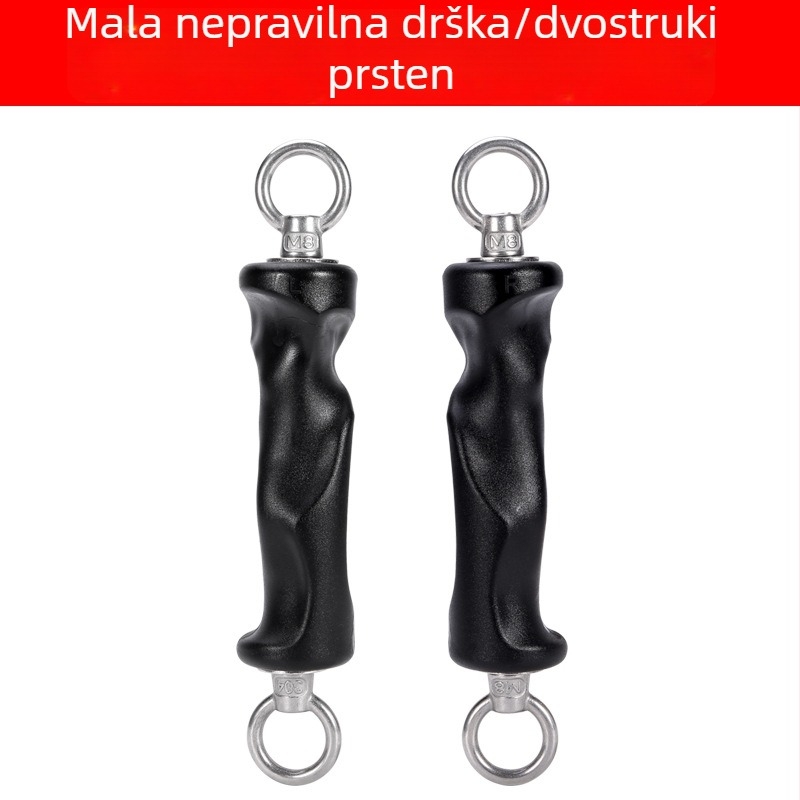 Ergonomski trenažer snage hvata s dvostrukim i jednostrukim prstenom za proširenje prsnog koša i veslanje
