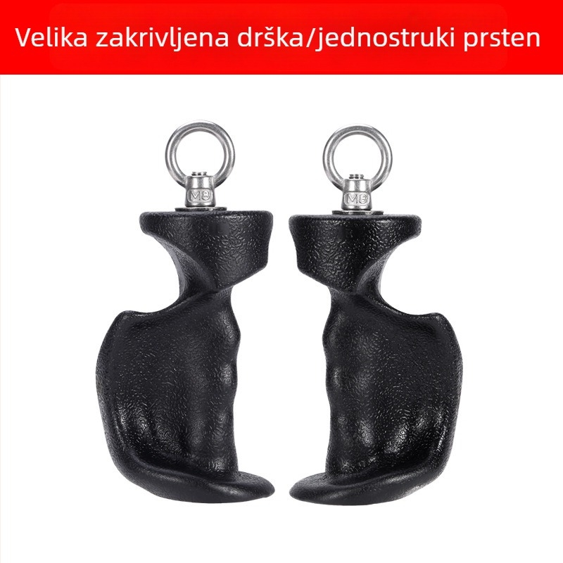 Ergonomski trenažer snage hvata s dvostrukim i jednostrukim prstenom za proširenje prsnog koša i veslanje