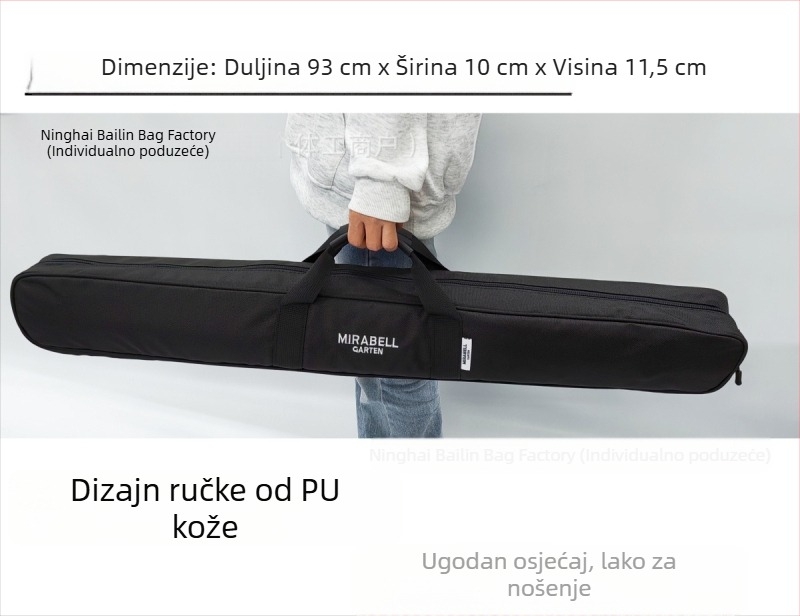 Vanjska torba za ribolov štapova, prijenosna torba za opremu za ribolov, skladište za mamce i role, Oxford platno