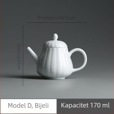 Čajnik s celadonskom glazurom, mali keramički čajnik za ured