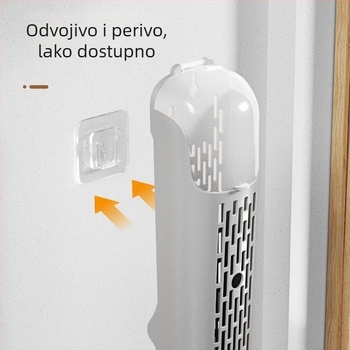 Plastični držač za štapiće za hranu s odvodom, kuhinjski organizator štapića s poklopcem