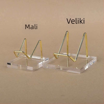 Akrilna kristalna izložbena stalka za ukrase, jade, minerale i kolekcionarske predmete