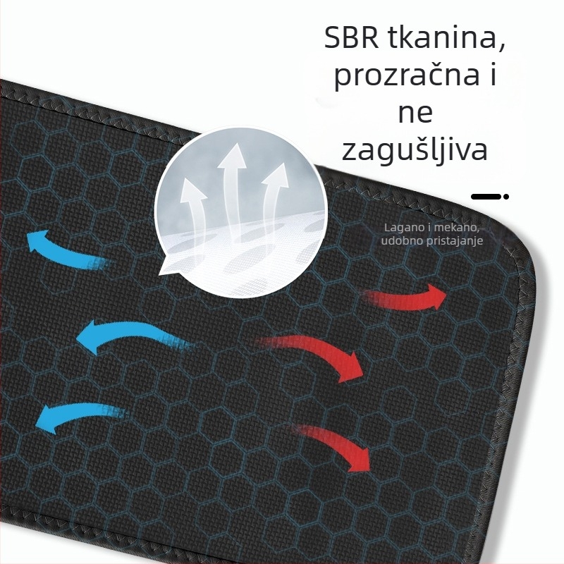 Feiyali sportska pojas za struk, Unisex, stiže abdomen i potiče znojenje tijekom trčanja, široki ljetni pojas za struk