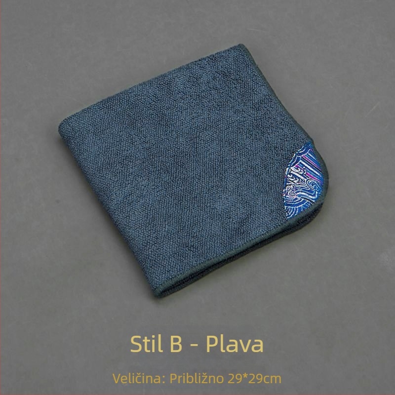 Cloud Brocade čajna krpa, upijajuća kvadratna krpa, debeli stolnjak za čaj, velika zen-stil krpa za čajnik, japanski dizajn