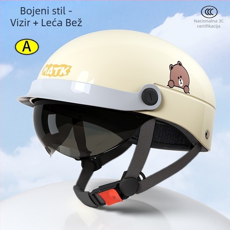 3C certificirani šlem za električno vozilo, unisex, ljetna zaštita od sunca, sigurnosni šlem za vožnju tokom svih godišnjih doba