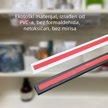 Mala U-oblik rubna traka, samoljepljiva, za pohranu u kuhinji i dnevnom boravku, vrata ormarića, vodootporna i protuklizna, DIY skladišna polica