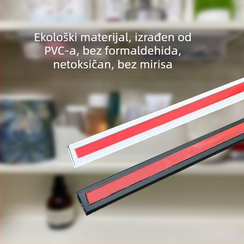 Mala U-oblik rubna traka, samoljepljiva, za pohranu u kuhinji i dnevnom boravku, vrata ormarića, vodootporna i protuklizna, DIY skladišna polica