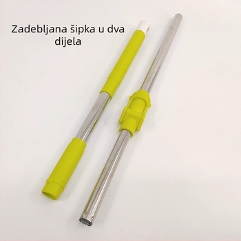 Meitianle Rotirajuća šipka za mop, teleskopska od nehrđajućeg čelika, ojačana konstrukcija, dodaci za mop