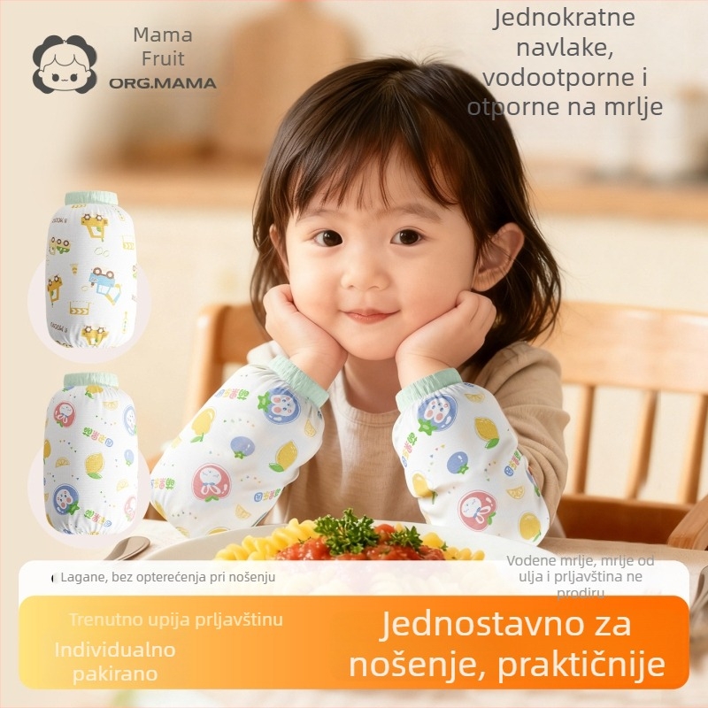 Jednokratne dječje rukavice za zaštitu od prljavštine i vode, unisex, za bebe i malu djecu, sladak dizajn jesen-zima