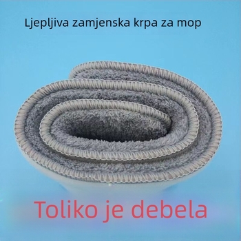 Debeli plat za plosnati mop, zamjena, samoljepivi, produžen, universalni