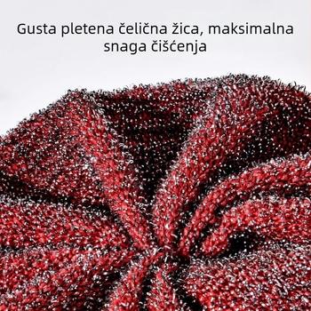 Japanski stil kuhinjske četke za čišćenje, set od 3: čelične žičane četke i spužvasti četke za suđe