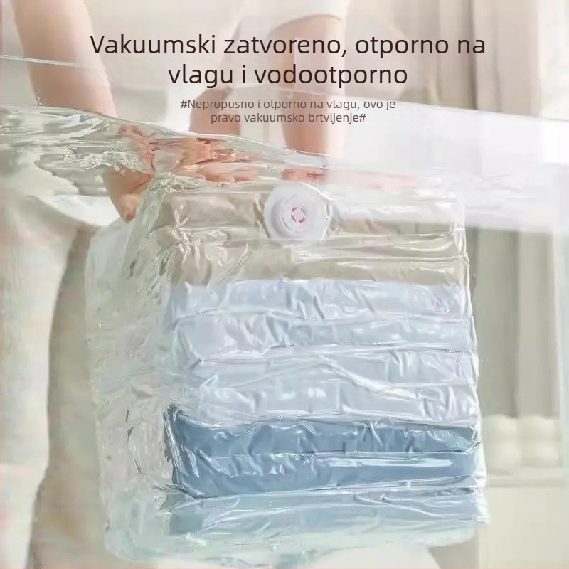 X vakuumska vrećica za 3D kompresiju, bez pumpe, dvostruka uporaba, prozirna, velikog kapaciteta, otporna na vlagu