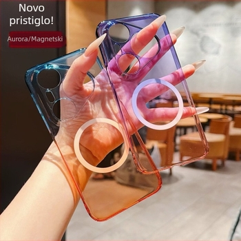 Yijia Hexing TPU magnetska zaštitna futrola za Huawei Pura90Pro – P70 Aurora gradient, minimalistička zaštita od pada