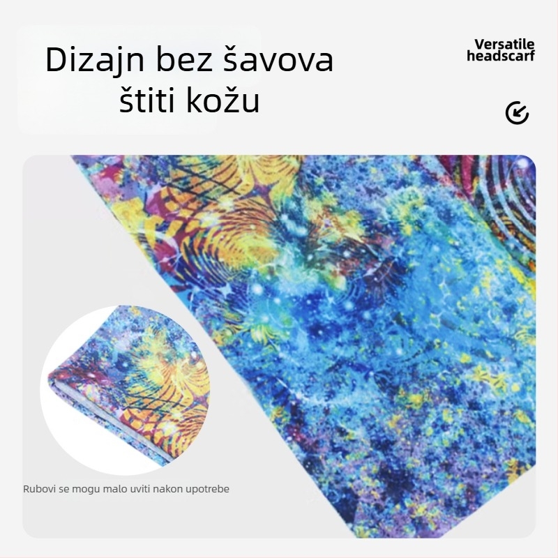 Magični biciklistički šal s UV zaštitom, maska za lice s punim pokrivanjem, svestrana maska za lice, tanki Ice Silk šal za vrat, za vanjske aktivnosti i ribolov.