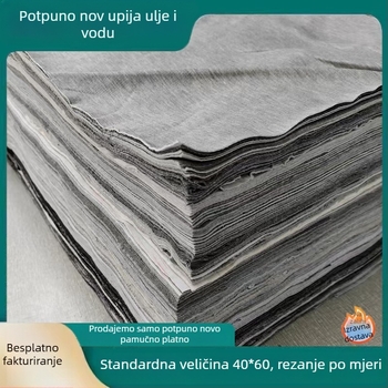 Višebojna industrijska krpa od pamuka, upija vodu i ulje, ne ostavlja vlakna, velika krpa za čišćenje