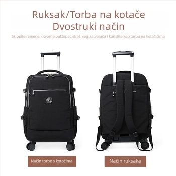 Putni ruksak na kotačima s univerzalnim kotačićima, novi model, kapacitet 20–35 L, sklopivi, unisex