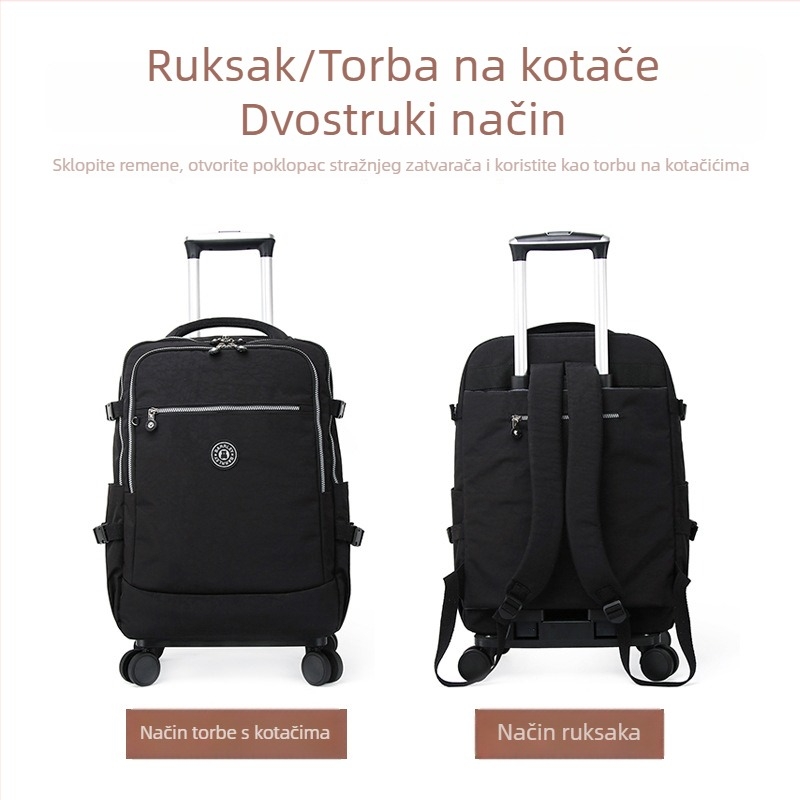 Putni ruksak na kotačima s univerzalnim kotačićima, novi model, kapacitet 20–35 L, sklopivi, unisex