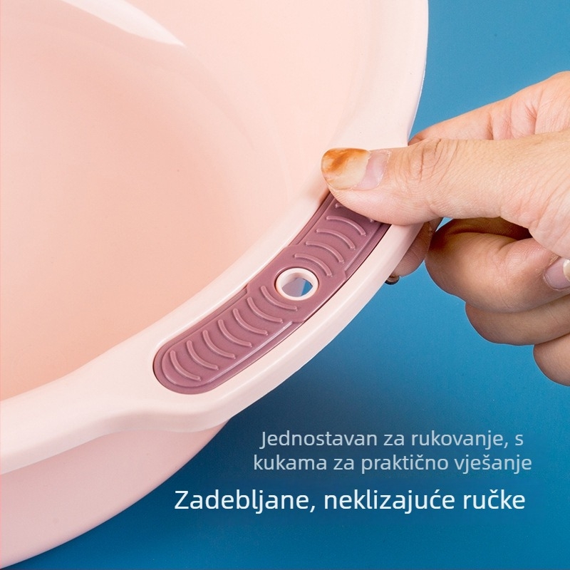 Plastična posuda za kućnu upotrebu, za pranje lica i odjeće, različitih veličina, debeli dizajn, pogodna za studentske domove, i za pranje stopala