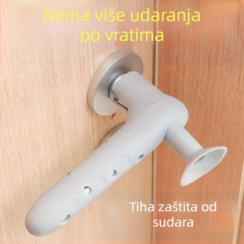 Silikonski zaštitni pokrov za kvaku vrata – zaštita od udara za vrata WC-a i spavaće sobe, antistatično, debeli