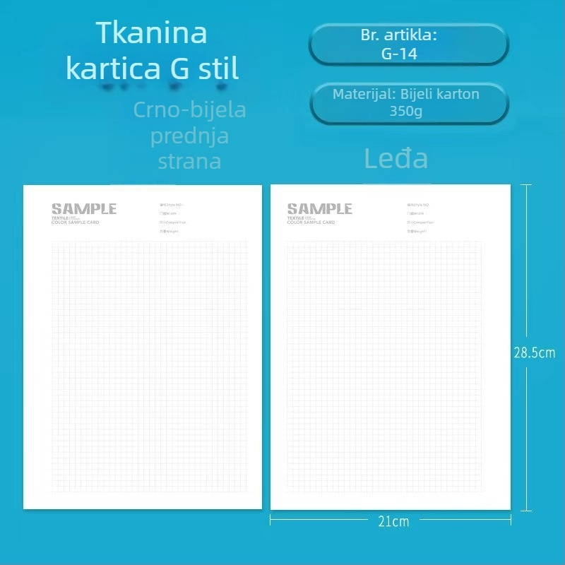 A4 registrator s šarenim omotom i ispisanim logom, bušen za dokumente, spise, priručnike i uzorke knjiga