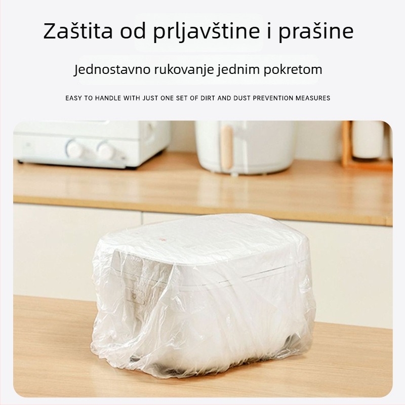 Jednokratno pokrivalo za zaštitu od prašine za kućnu upotrebu, extra-large, debelo PE pokrivalo za kuhalo riže i mikrovalnu pećnicu