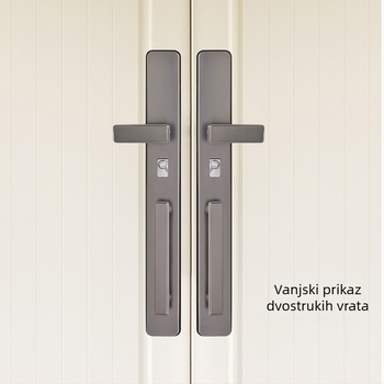 Duga kvaka za ulazna vrata od nehrđajućeg čelika, zaštita od krađe, višefunkcijski podesivi mehanizam zaključavanja.