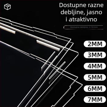 Prozirna akril kutija za izlaganje za model građevnih blokova Dali Erhai Moon