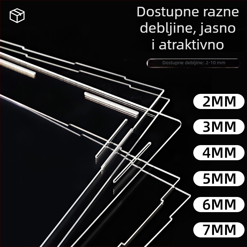 Prozirna akril kutija za izlaganje za model građevnih blokova Dali Erhai Moon