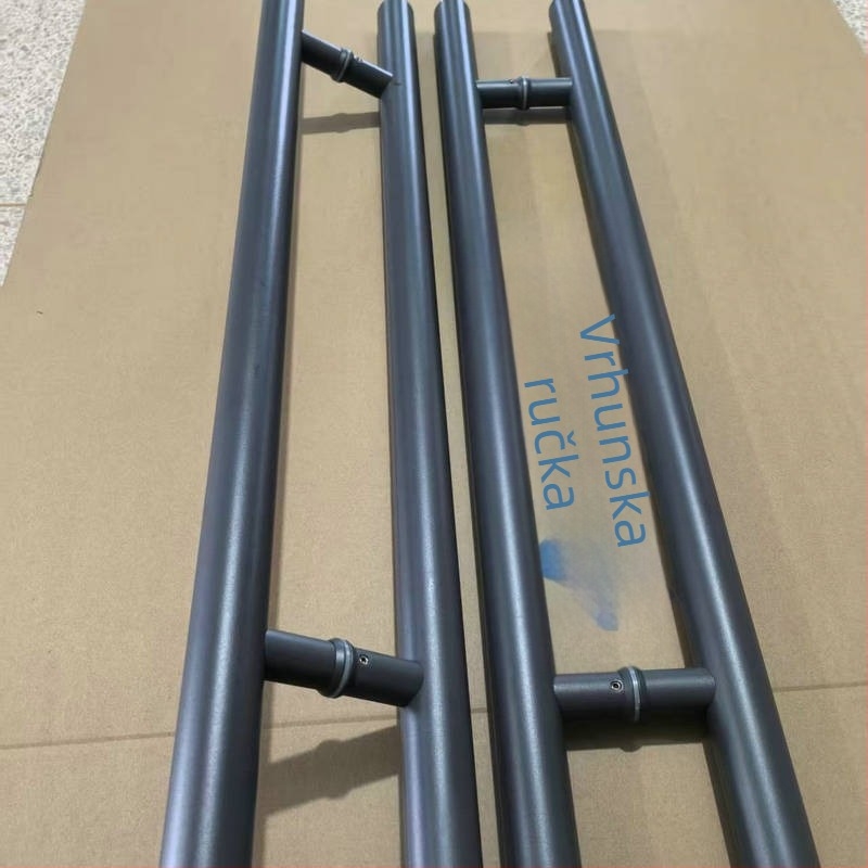 Drška za staklena vrata od aluminijske legure, za klizna kupaonska vrata, bez okvira, ojačana