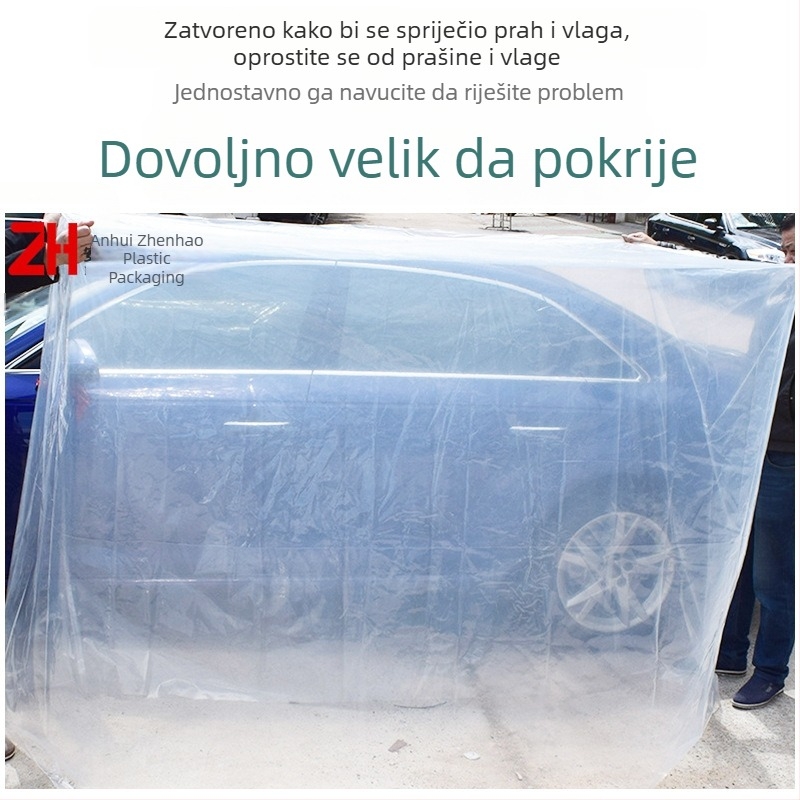 Industrijska PE vrećica s kvadratnim dnom, zaštita od prašine za velike strojeve i opremu, ambalažni film za pladnje i alate strojeva