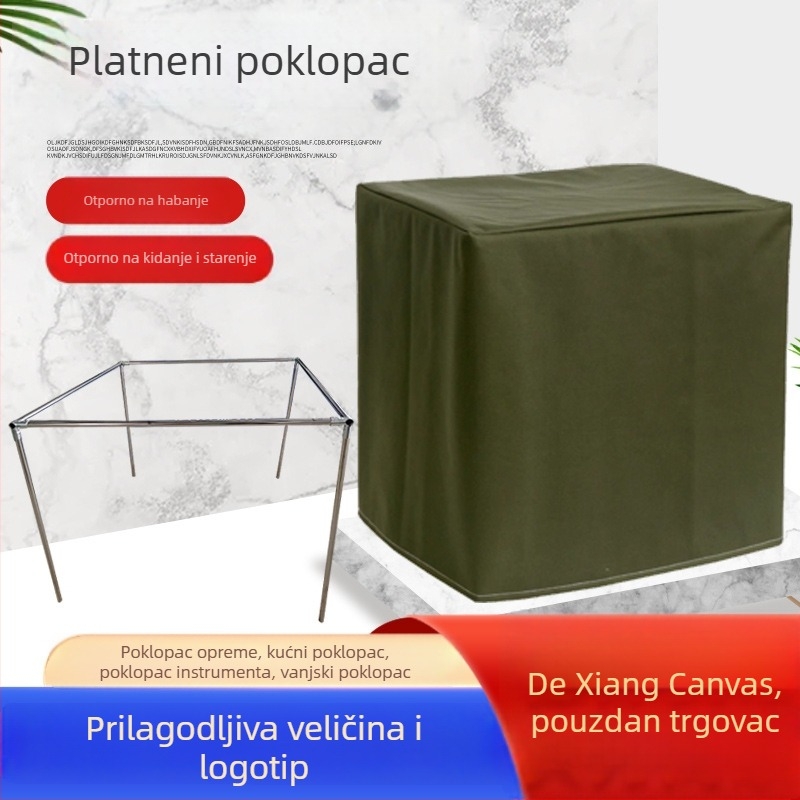 Platneni pokrov za prašinu za mehaničke instrumente, debeli platno, izdržljiv, otporan na habanje, prašinu i vodu