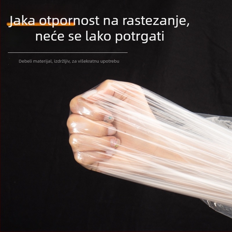 Kockasta vrećica za zaštitu od prašine opreme, velika veličina, s elastičnim vrpcom i kvadratnim dnom, PE materijal