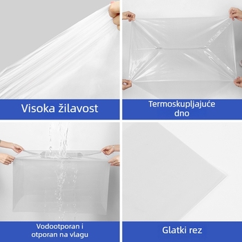 Plava antikorozivna debela plastična unutarnja torbica za kartonske kutije, zaštitni pokrov protiv prašine za veliku opremu, prilagodljivo u više veličina