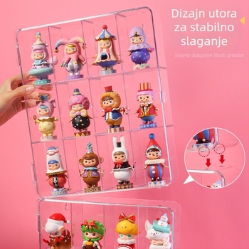 Prozirna akrilna vitrina za lutke i figurice