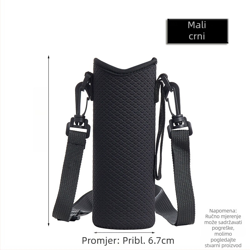 Izolirani navoj za šalicu s crossbody remenom, torba za bočicu, velika kapaciteta, univerzalna prilagodba